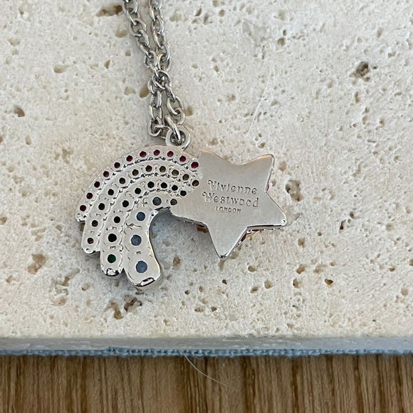 Vivienne Westwood Silver Rainbow Necklace - Picture 5 of 6